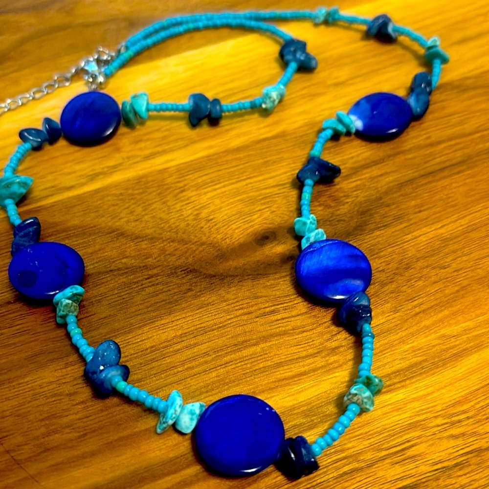 Blue necklace